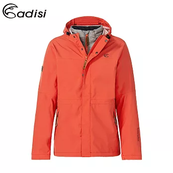 ADISI 女二件式防水透氣保暖外套(內件羽絨)AJ1721009 (S-2XL) / (兩件式、鴨絨 FP600、防風)S暖粉橘