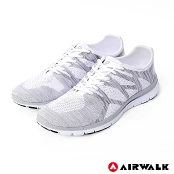 AIRWALK -搶眼造型透氣編織鞋-白US10白色