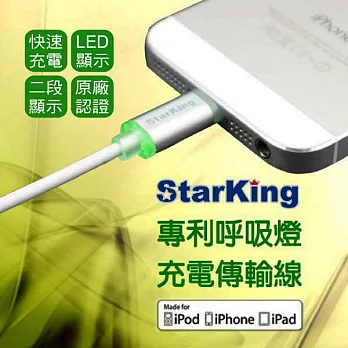 StarKing iPhone 專利 LED發光線 2M 充電傳輸線