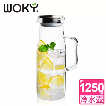 【WOKY沃廚】台灣製高耐熱玻璃壺1250ML