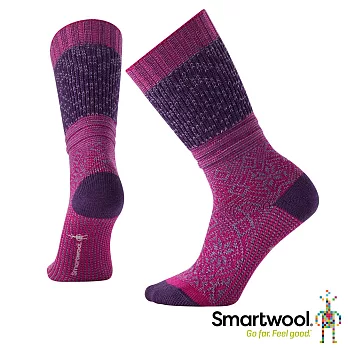 Smartwool 跳舞雪花中長襪M紫莓色