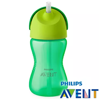 【PHILIPS AVENT】繽紛吸管水杯300ml-12M+-綠