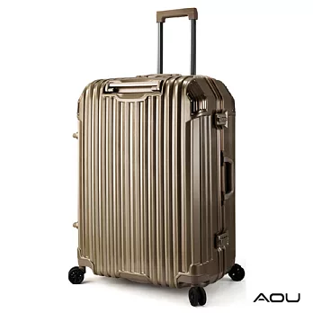 AOU 節奏生活系列 27吋 蜂巢結構省力手把TSA海關鎖行李箱 鋁框箱 90-031F金