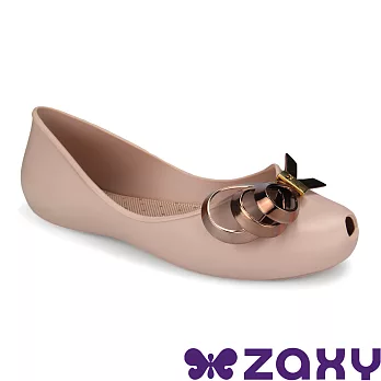 Zaxy 巴西 女 LUXURY 華麗閃耀魚口鞋-US7粉嫩膚