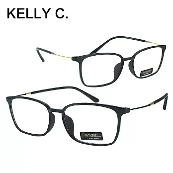 【KEL MODE】英倫風復古方框光學眼鏡(#3200)亮黑