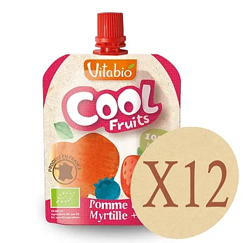 法國Babybio 有機優鮮果-蘋果、草莓、藍莓12包組