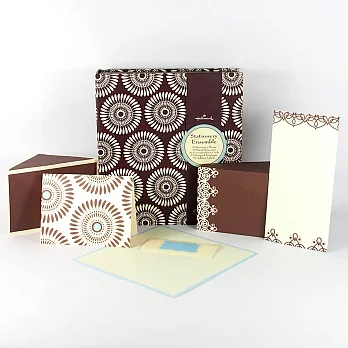 咖啡普普風卡片禮盒3款共60入附造型貼紙【Hallmark-卡片 盒卡/多用途】