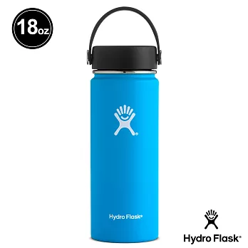 Hydro Flask 寬口 532ml 保冷 保溫瓶 海洋藍