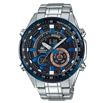 CASIO EDIFICE   檒暴雙顯賽車腕錶-ERA-600DB-1AVUDF