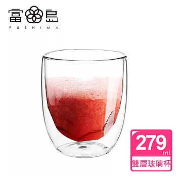 【FUSHIMA 富島】冰裂系列雙層耐熱玻璃杯279ML