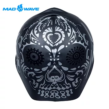 【邁俄威】俄羅斯 MADWAVE MASK 成人矽膠泳帽-黑