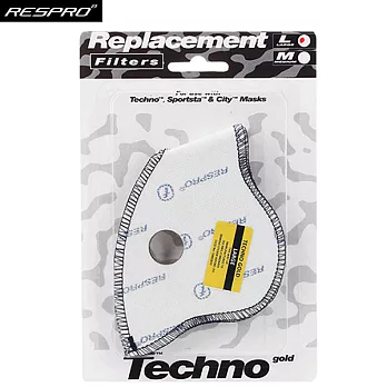 英國 RESPRO TECHNO™ MASK【技術系列】口罩濾棉(2入) XL