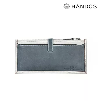 HANDOS｜簡約牛皮拉鍊長夾