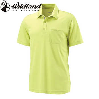 【荒野wildland】男疏水纖維POLO排汗衣 W1622M34檸檬黃