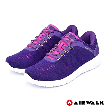 AIRWALK(女) - 活力追夢針織運動鞋US8深紫