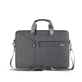 【WiWU】Shuttle laptop bag 防潑水手提電腦包 13.3吋灰色