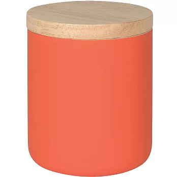 《NOW》木蓋陶製密封罐(橘680ml)