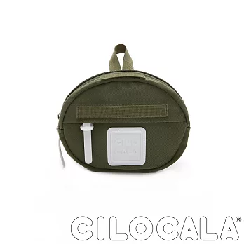 【CILOCALA】亮彩尼龍防潑水 MINI TAMAGO側背包(迷你)橄欖綠色