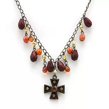 Bear & Color著色【古著宮廷十字架】項鍊