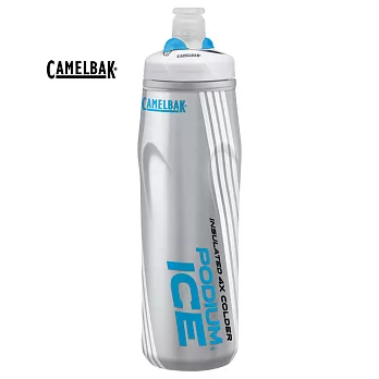 【美國 Camel Bak 】620ml  Podium ICE 酷冰保冷噴射水瓶 沁藍 / CB1302401062