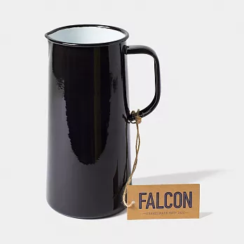 Falcon 獵鷹琺瑯 琺瑯3品脫冷水壺 1.7L-黑白