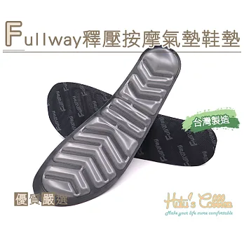 【○糊塗鞋匠○ 優質鞋材】C170 Fullway釋壓按摩氣墊鞋墊(1雙)XL