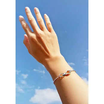 【U】Silver Spring - 免費刻字 愛。無限 無限純銀手鍊