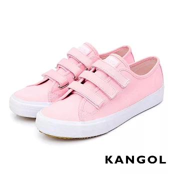 KANGOL - 休閒三帶帆布鞋-女款US6淺粉