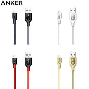 美國Anker PowerLine+編織Apple蘋果Lightning充電線(長30公分)紅色