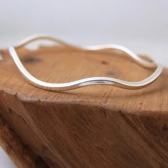 【U】Silver Spring - 雲朵密合方純銀手環