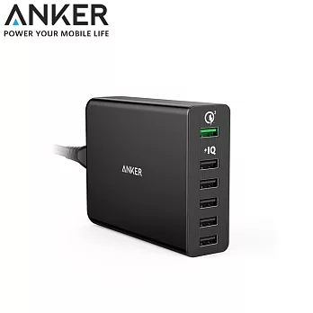 美國Anker PowerPort+ 6孔Quick Charge3.0 60W充電器A2063511