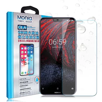 MONIA Nokia 6.1 Plus 日本頂級疏水疏油9H鋼化玻璃膜