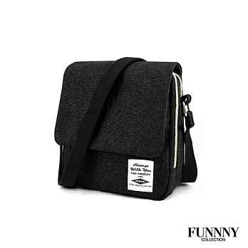 FUNNNY 實用2way雙層帆布肩包系列 米谷 光希 黑