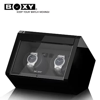 【BOXY自動錶上鍊盒】Diamond 鑽石系列 DM02 機械錶動力儲存盒 WATCH WINDER 緩降玻璃門 45種上鍊設定