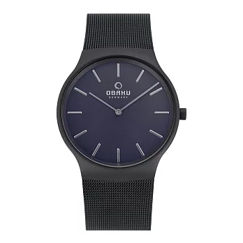 OBAKU 低調不凡時尚腕錶-V178GXBLMB