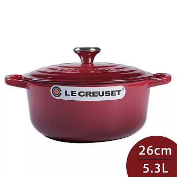 Le Creuset 新款圓形琺瑯鑄鐵鍋 26cm 5.3L 勃根地 法國製