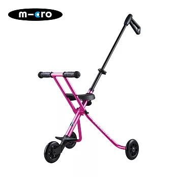 瑞士 Micro Trike (三輪車附安全腰帶版) 旅行必備-粉紅色