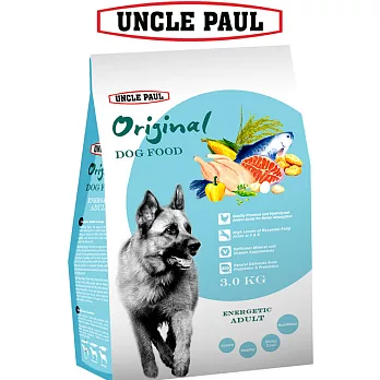 【UNCLE PAUL】保羅叔叔田園生機狗食 3kg(高能成犬)