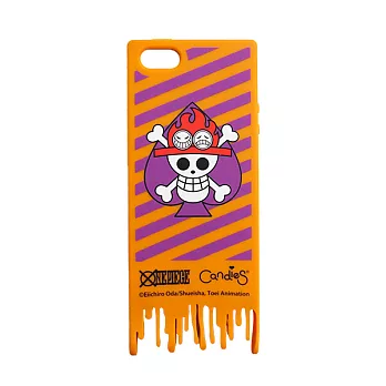 【Candies】One piece黑桃骷髏(橘)-IPhone 5／5S／5C／SE