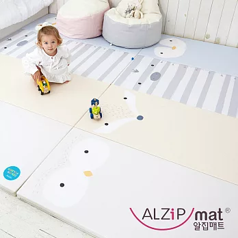 【ALZiPmat】韓國手工製 ZOO MAT 動物四折折疊墊-動物好朋友