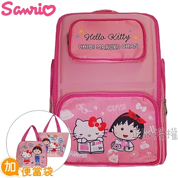 Hello Kitty x 櫻桃小丸子 書包+便當袋(人體工學護脊聯名背包款)