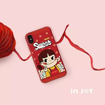 INJOYmall for iPhone 7+ / 8+ 微笑小情人 耐撞擊邊框手機殼糖果妹款