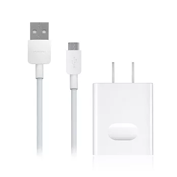 HUAWEI華為 原廠9V快充旅行充電器+ 新款傳輸充電線組 (台灣盒裝拆售款)單色