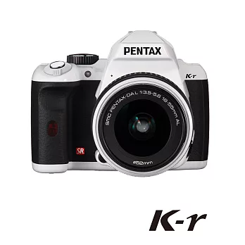 【福利機】PENTAX K-r+DAL18-55 單鏡組-白色(公司貨)~加碼贈品：原廠BH109 AA電池座