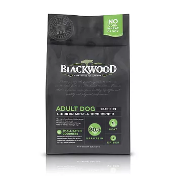BlackWood 柏萊富 低卡保健 老犬 減肥犬 雞肉+米 30磅 13.6公斤 X 1包