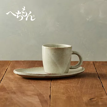 有種創意 - 丸伊信樂燒 - 乳白咖啡杯碟組(2件式)