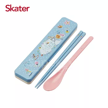 日本 Skater 湯匙筷子組(附盒)-愛麗絲