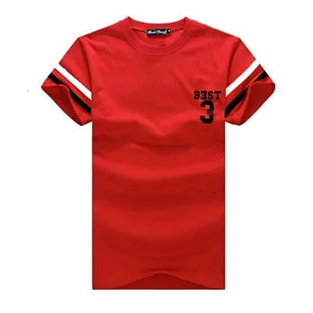 BuyGlasses 情侶美式棉質短袖T恤 BJSJ7688S紅