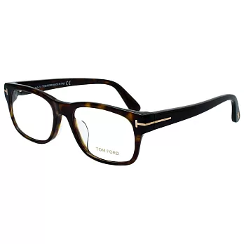 【TOM FORD】經典T字粗框光學眼鏡#琥珀框(TF5432-F-052)
