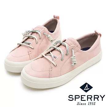 SPERRY 經典復古甜心粉嫩牛皮帆布鞋(女)-US5.5粉色